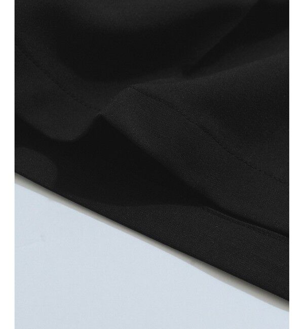 VIS「【新色追加】【防シワ/接触冷感】ベルトディテールタックワイドスラックスパンツ」|スラックス|