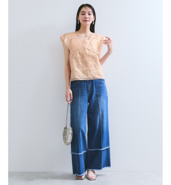 VIS「コンパクトビッグカラーブラウス」|シャツ・ブラウス|