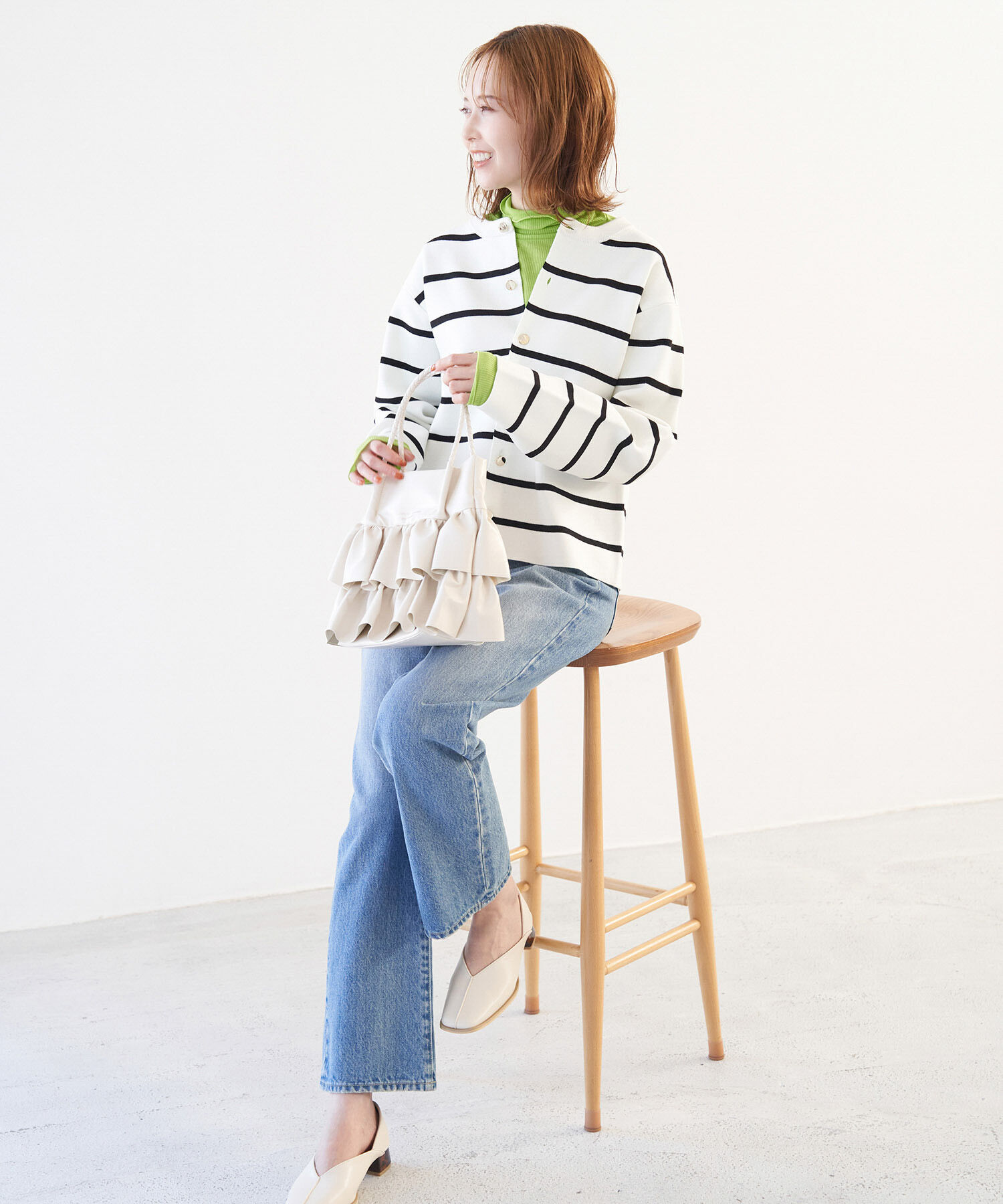 Rope&rsquo;Picnic「【WEB限定カラー: ライトグレー,イエロー】シアーカットタートル」|Tシャツ・カットソー|