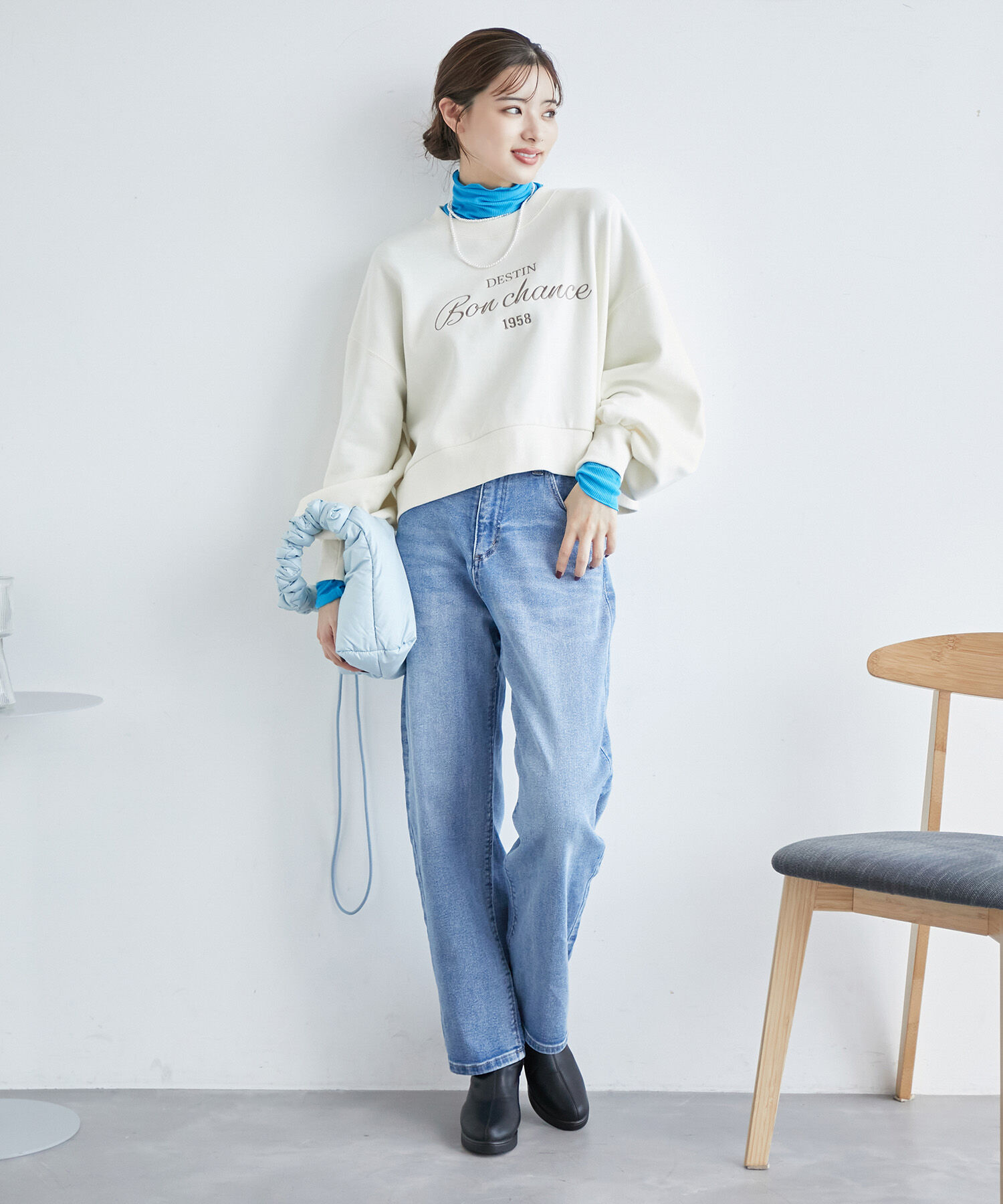 Rope&rsquo;Picnic「【WEB限定カラー: ライトグレー,イエロー】シアーカットタートル」|Tシャツ・カットソー|