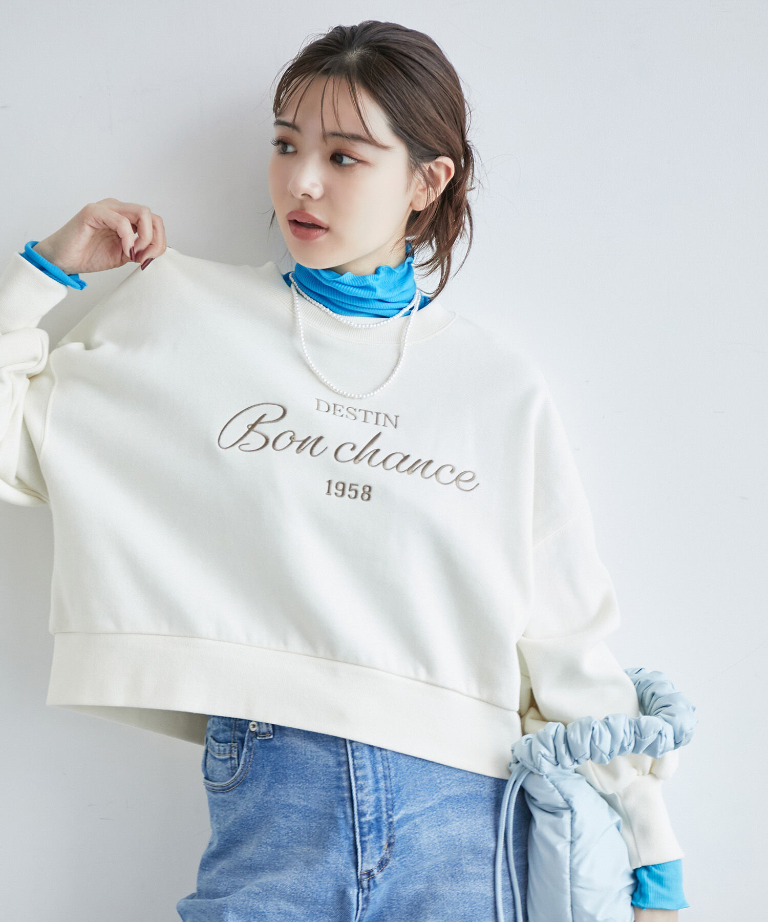 Rope&rsquo;Picnic「【WEB限定カラー: ライトグレー,イエロー】シアーカットタートル」|Tシャツ・カットソー|