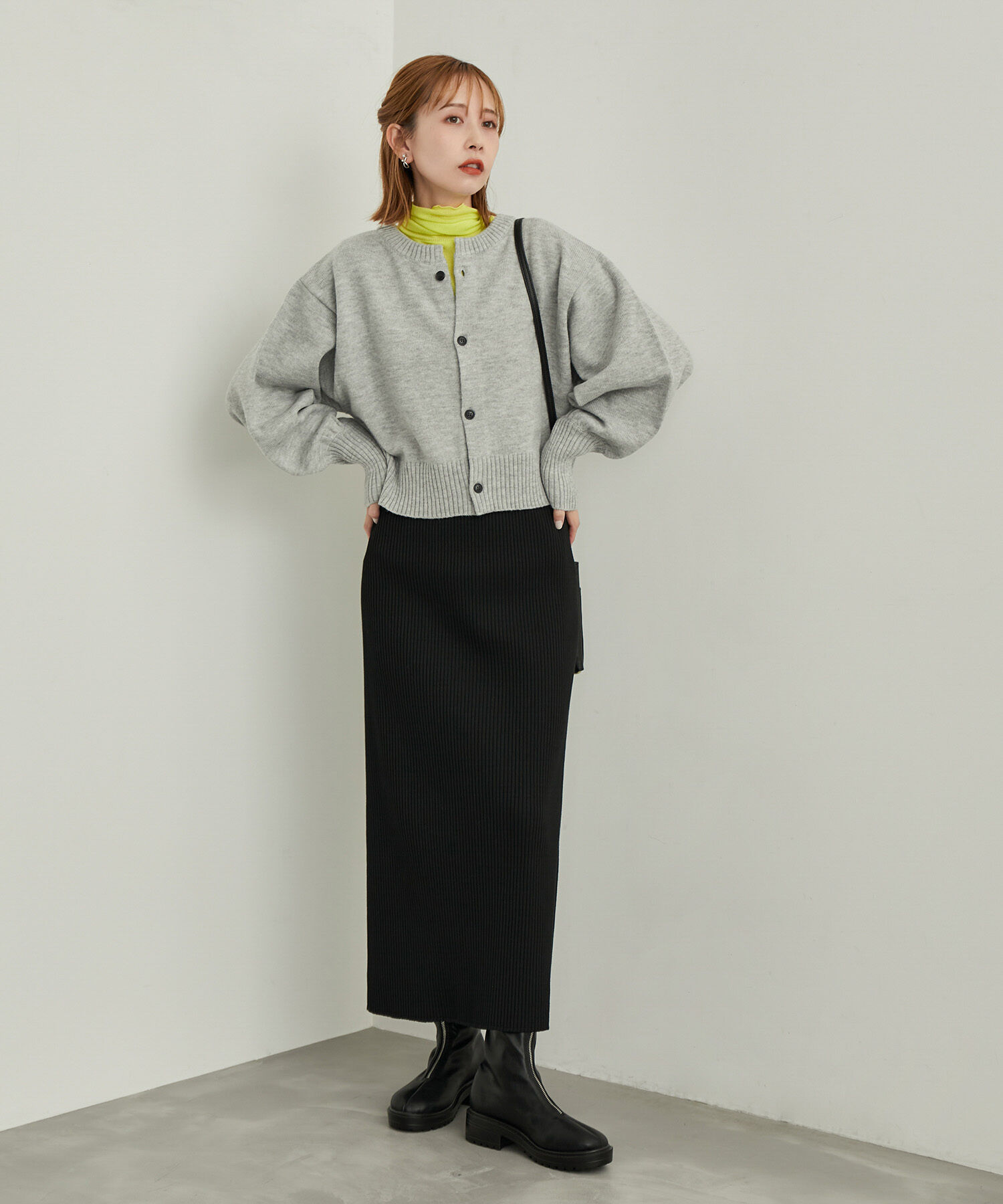 Rope&rsquo;Picnic「【WEB限定カラー: ライトグレー,イエロー】シアーカットタートル」|Tシャツ・カットソー|