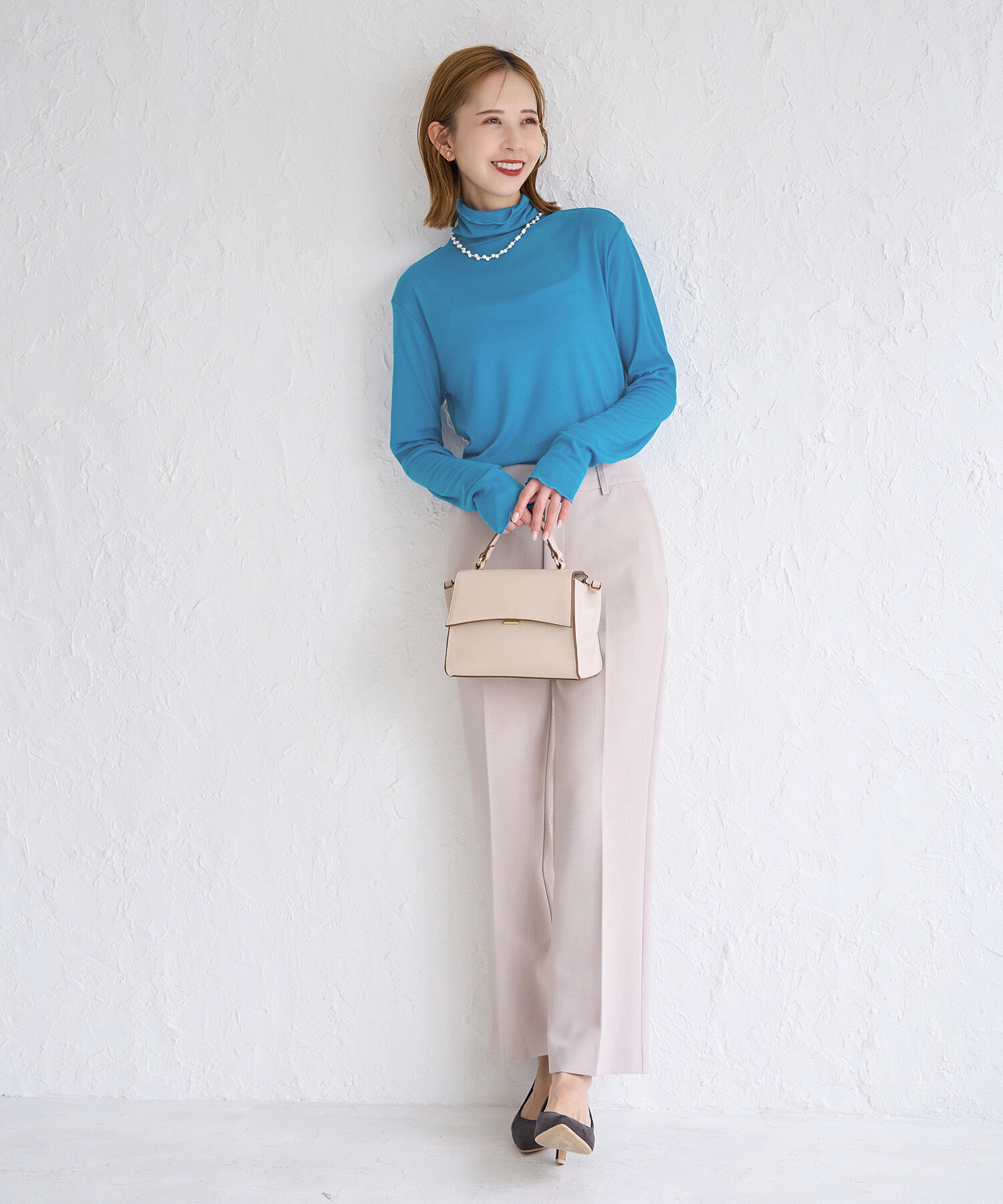 Rope&rsquo;Picnic「【WEB限定カラー: ライトグレー,イエロー】シアーカットタートル」|Tシャツ・カットソー|