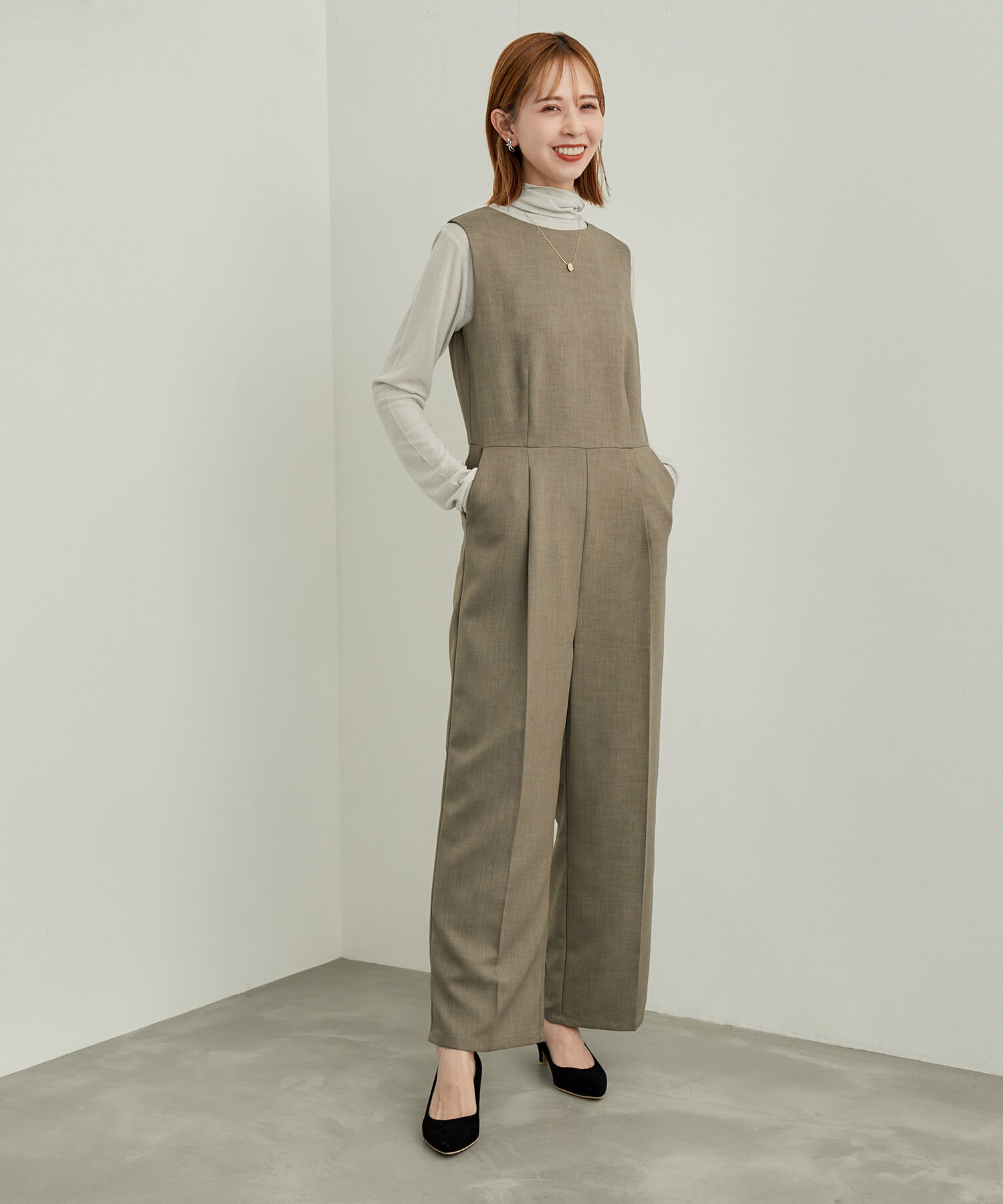 Rope&rsquo;Picnic「【WEB限定カラー: ライトグレー,イエロー】シアーカットタートル」|Tシャツ・カットソー|