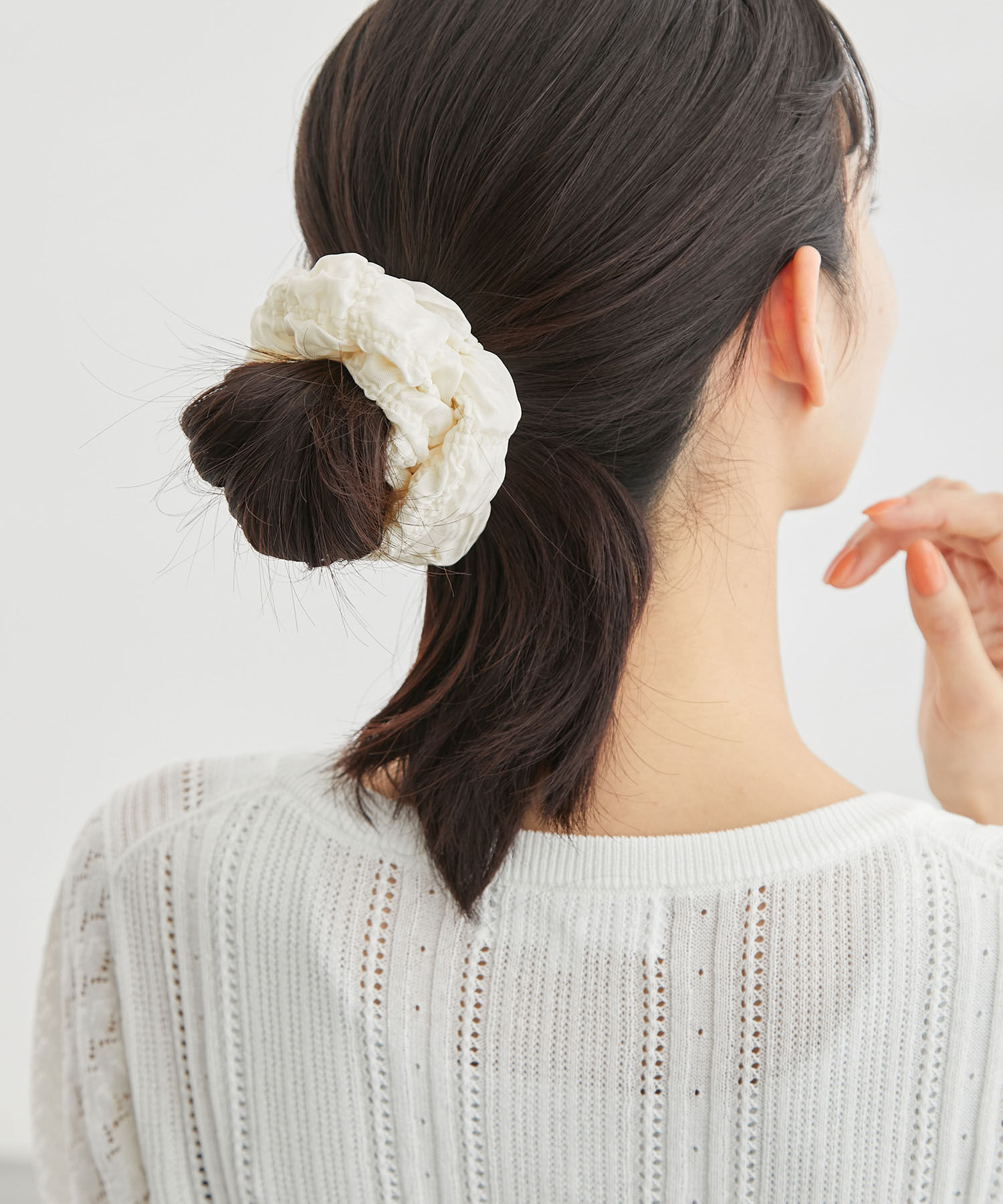 ROPE PICNIC PASSAGE「ポコポコジャガードシュシュ」|ヘアゴム・シュシュ|