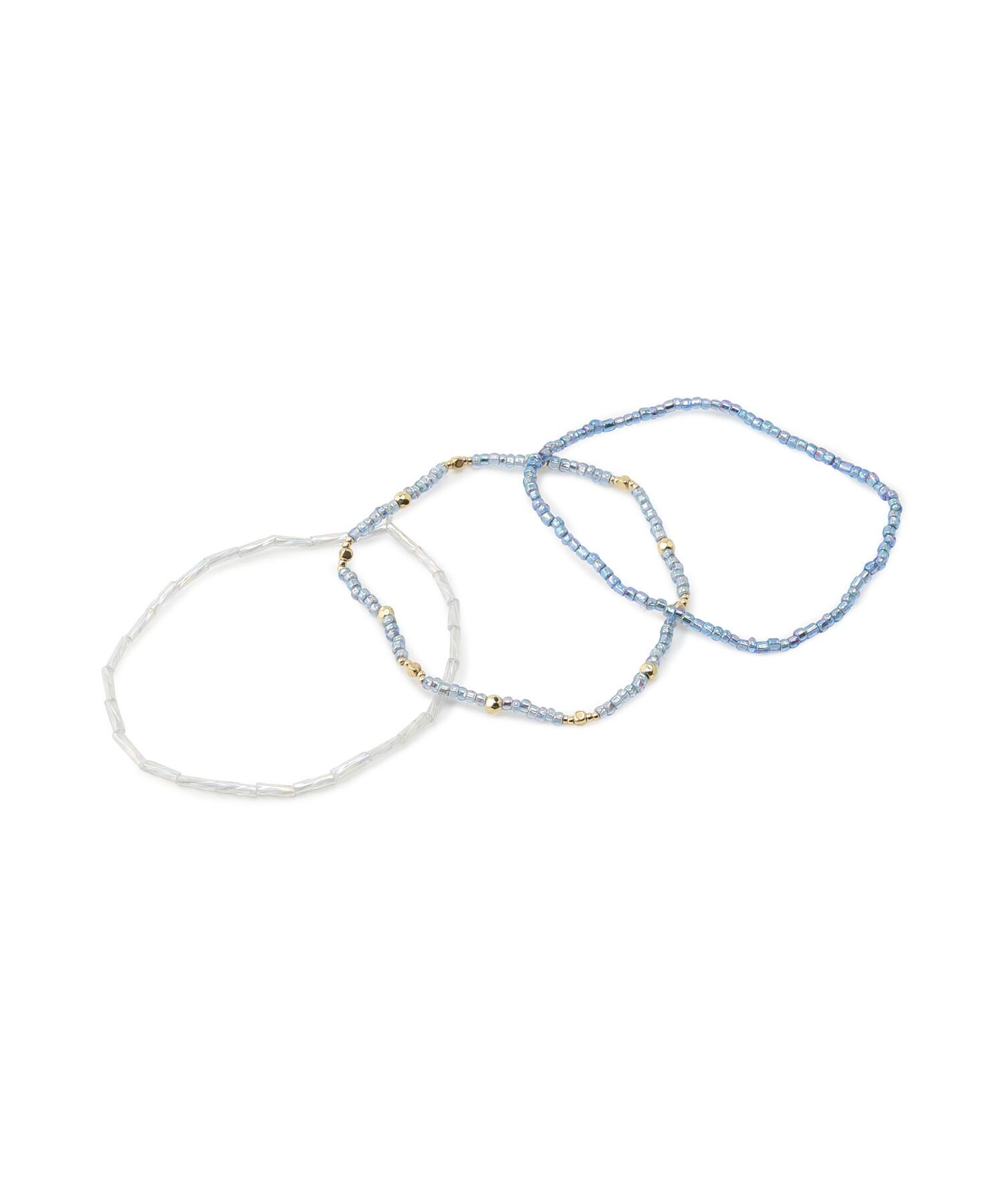 ROPE PICNIC PASSAGE「カラービーズ3本セットブレスレット」|ブレスレット・バングル|