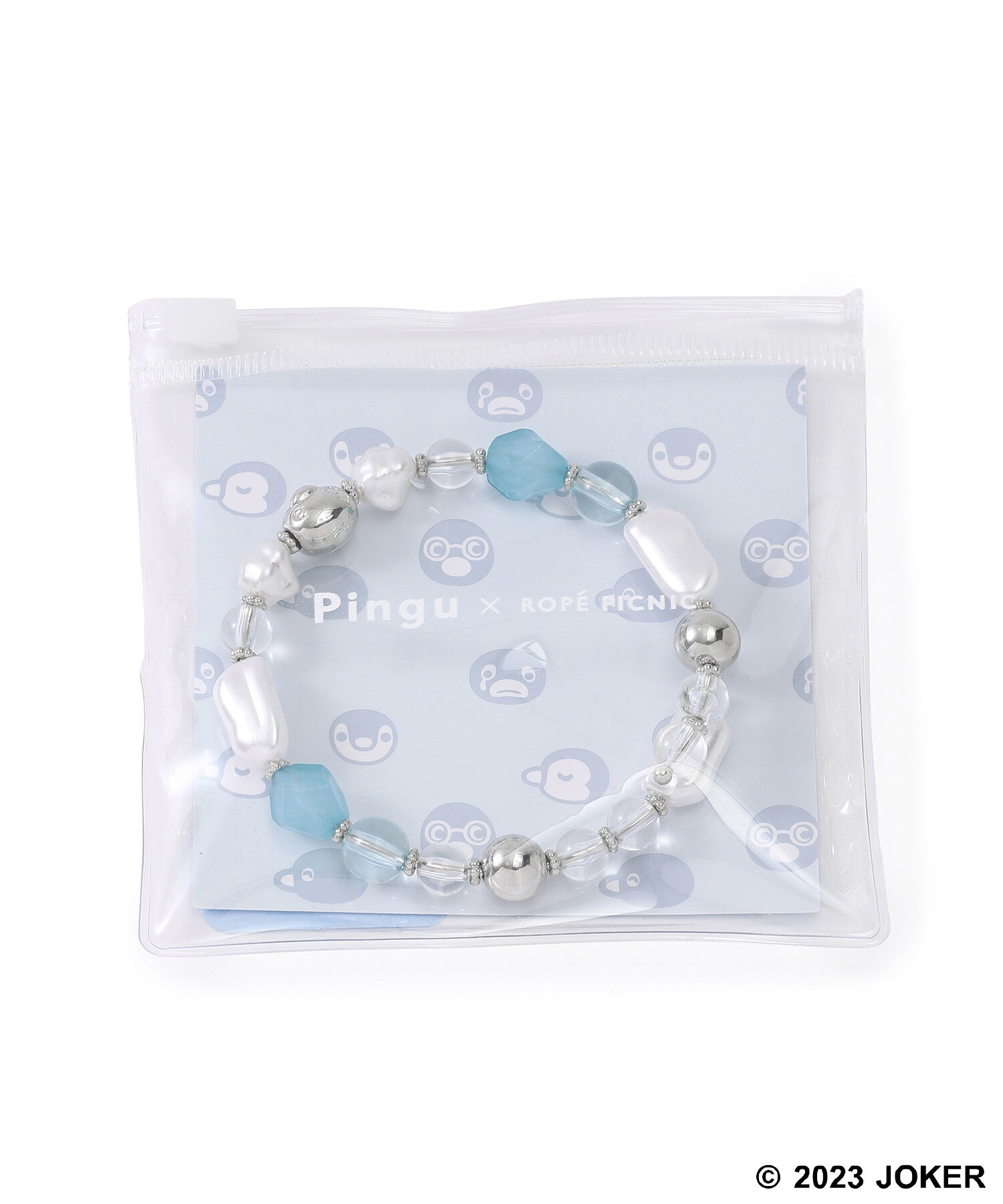 ROPE PICNIC PASSAGE「【Pingu &times; ROPE' PICNIC】ポーチ付きフェイスMIXブレスレット」|ブレスレット・バングル|