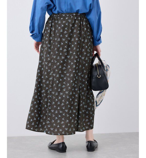 Rope&rsquo;Picnic「小花柄セミフレアロングスカート」|スカート|