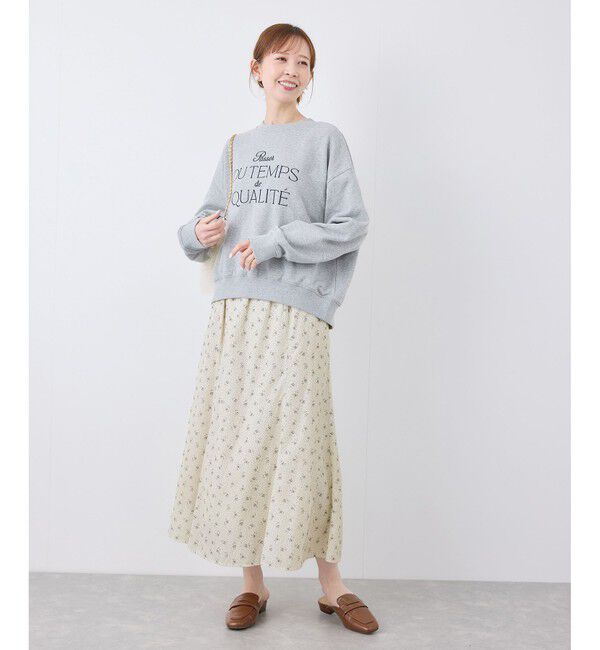 Rope&rsquo;Picnic「小花柄セミフレアロングスカート」|スカート|