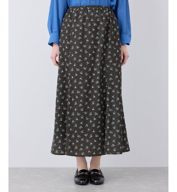 Rope&rsquo;Picnic「小花柄セミフレアロングスカート」|スカート|