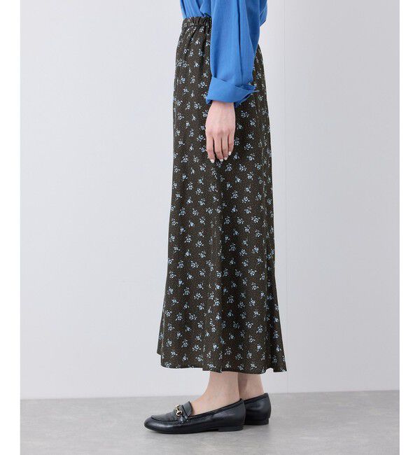 Rope&rsquo;Picnic「小花柄セミフレアロングスカート」|スカート|