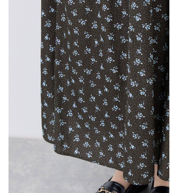 Rope&rsquo;Picnic「小花柄セミフレアロングスカート」|スカート|