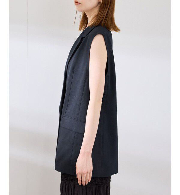 Rope&rsquo;Picnic「カナパ スリーブレスジレ/セットアップ対応・UV・抗菌防臭・接触冷感」|ベスト・ジレ|