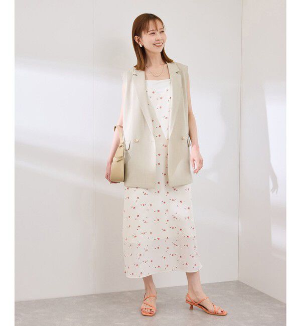 Rope&rsquo;Picnic「カナパ スリーブレスジレ/セットアップ対応・UV・抗菌防臭・接触冷感」|ベスト・ジレ|