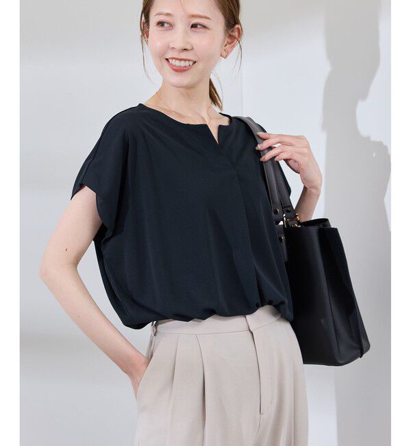 Rope&rsquo;Picnic「カットジョーゼットスキッパートップス」|Tシャツ・カットソー|