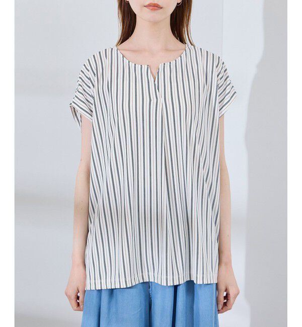 Rope&rsquo;Picnic「カットジョーゼットスキッパートップス」|Tシャツ・カットソー|