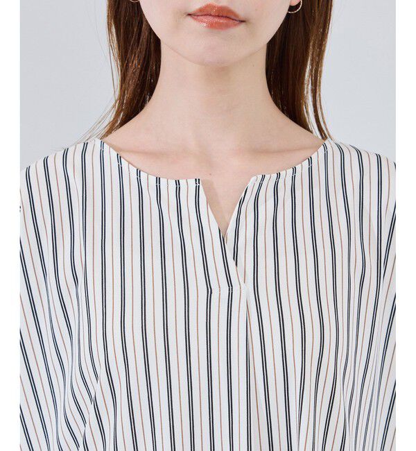 Rope&rsquo;Picnic「カットジョーゼットスキッパートップス」|Tシャツ・カットソー|