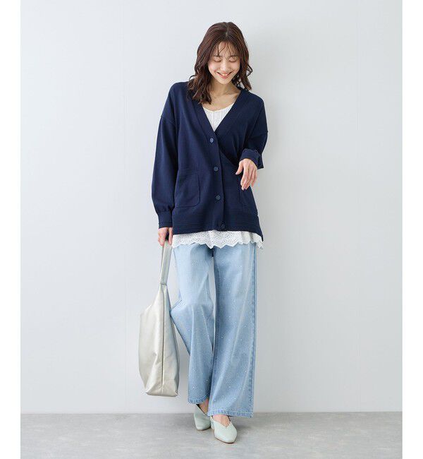 Rope&rsquo;Picnic「パールキラキラビジューデニム」|デニム|