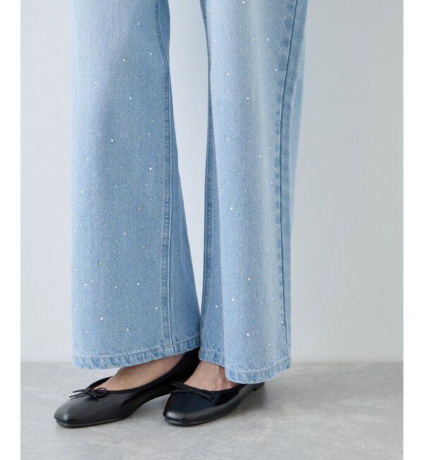 Rope&rsquo;Picnic「パールキラキラビジューデニム」|デニム|