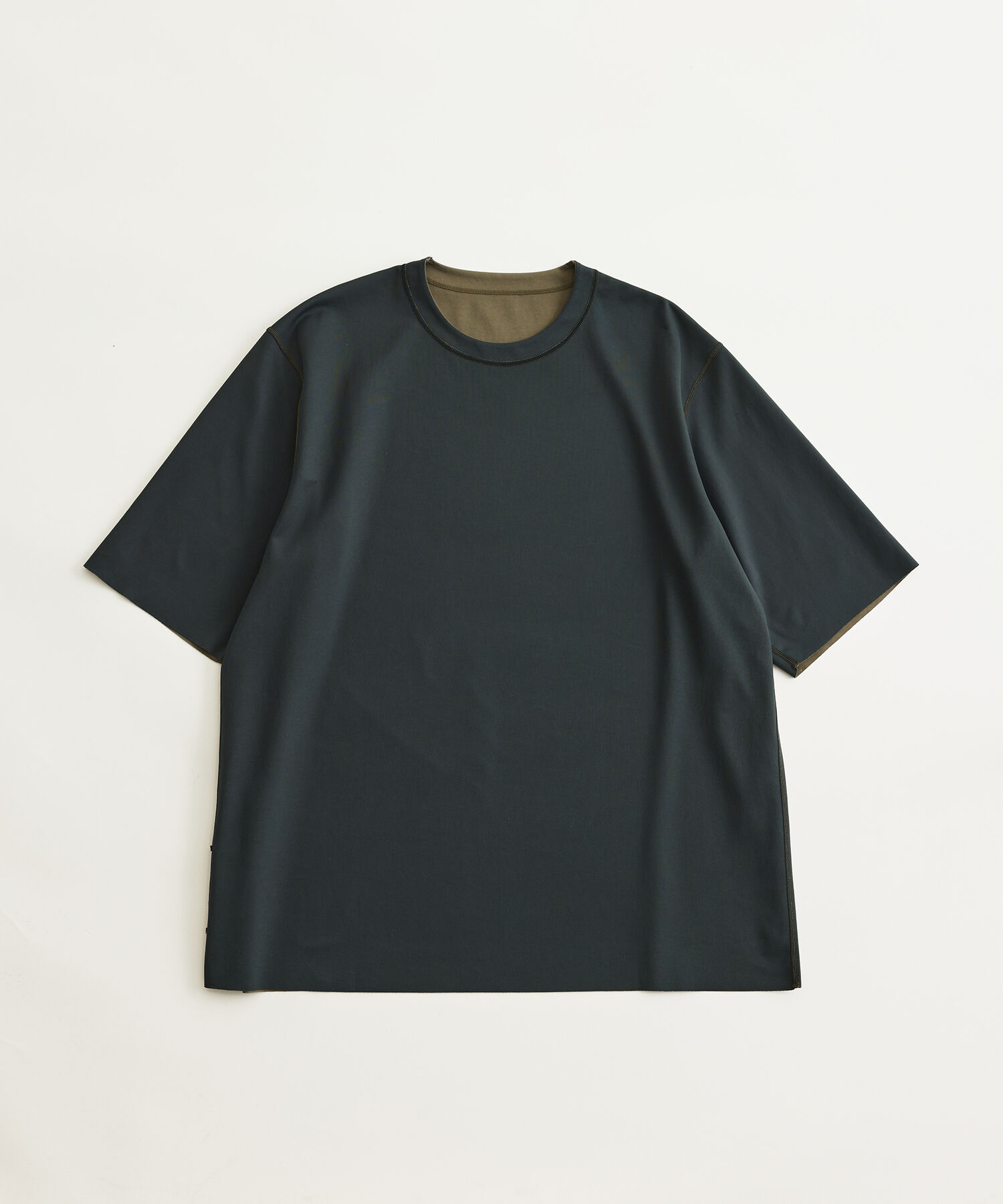 ADAM ET ROPE'「ハイゲージ シャンブレー リバーシブル Tシャツ」|Tシャツ・カットソー|