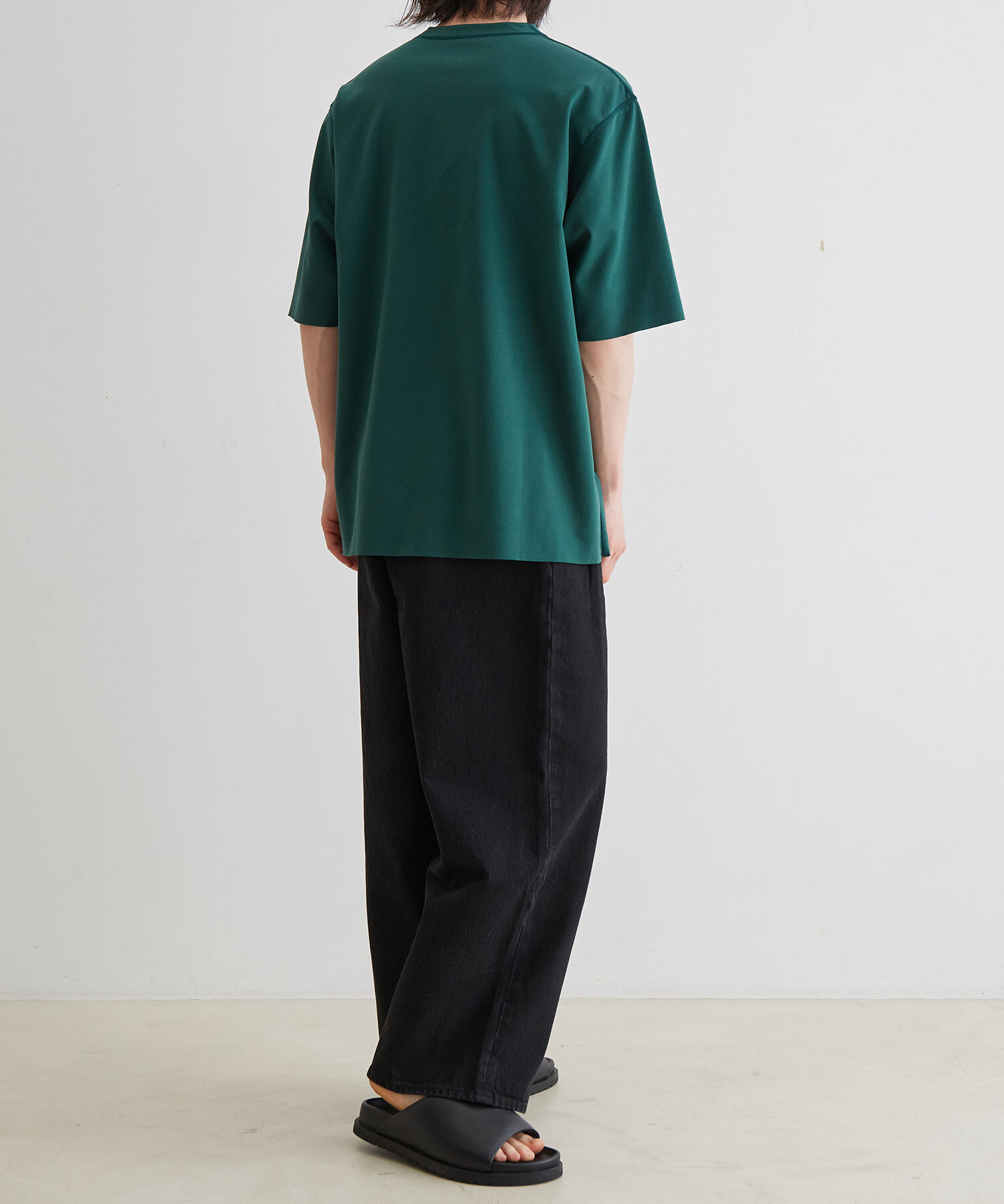 ADAM ET ROPE'「ハイゲージ シャンブレー リバーシブル Tシャツ」|Tシャツ・カットソー|