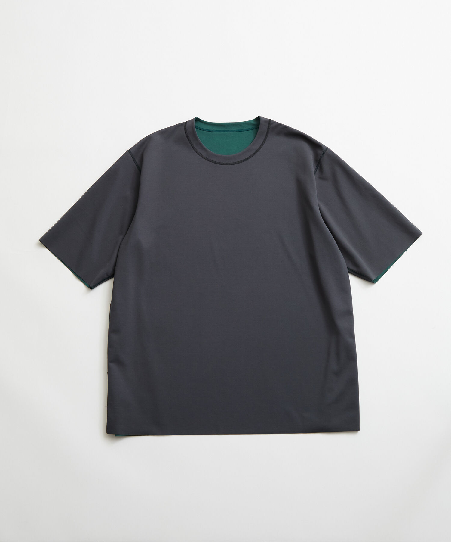 ADAM ET ROPE'「ハイゲージ シャンブレー リバーシブル Tシャツ」|Tシャツ・カットソー|