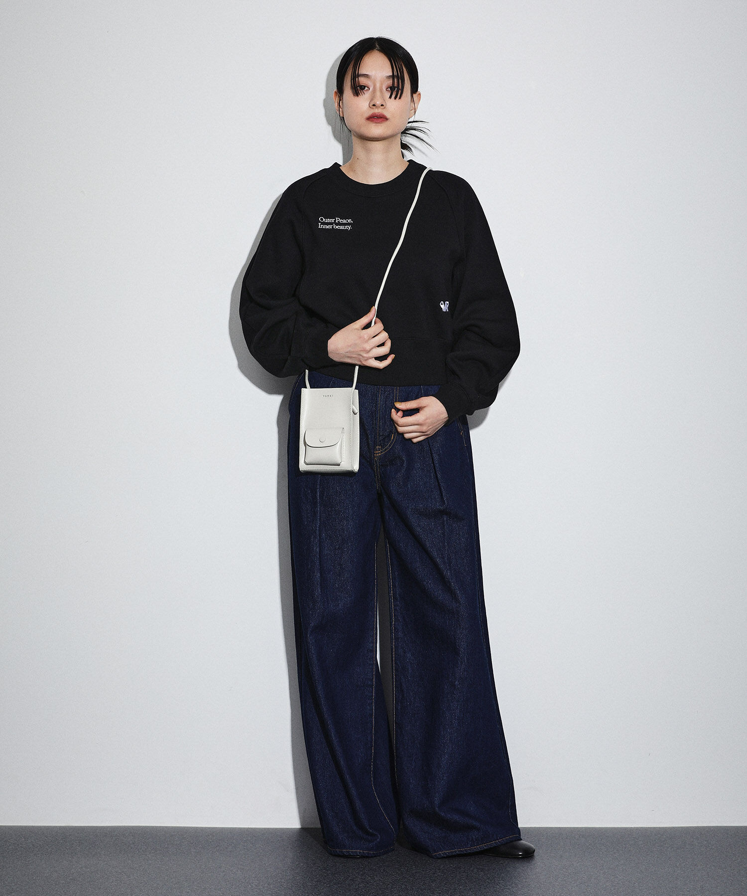 ADAM ET ROPE'「【サステナブル】クロップドスウェット」|スウェット・ジャージ|