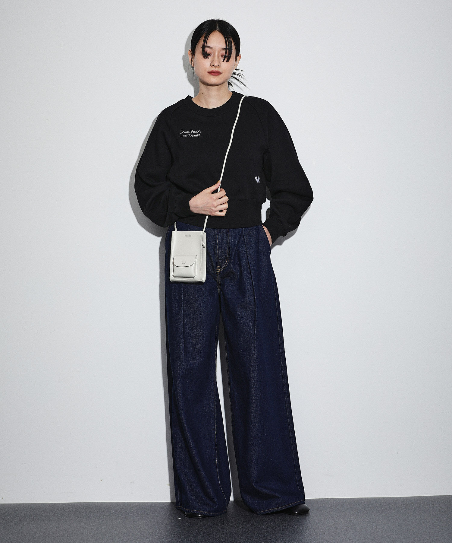 ADAM ET ROPE'「【サステナブル】クロップドスウェット」|スウェット・ジャージ|