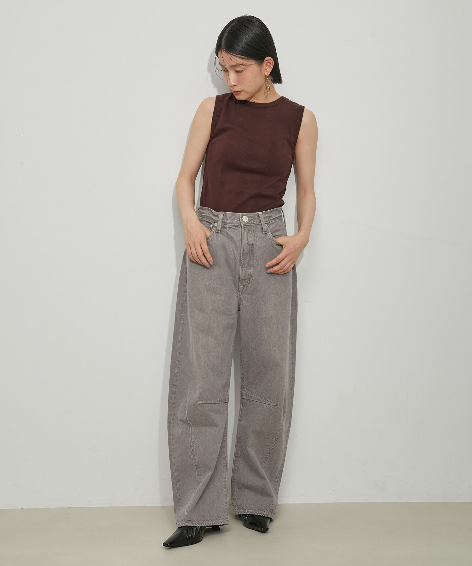 ADAM ET ROPE'「【Miller for ADAM ET ROPE'】別注SLEEVELESS TEE」|タンクトップ|