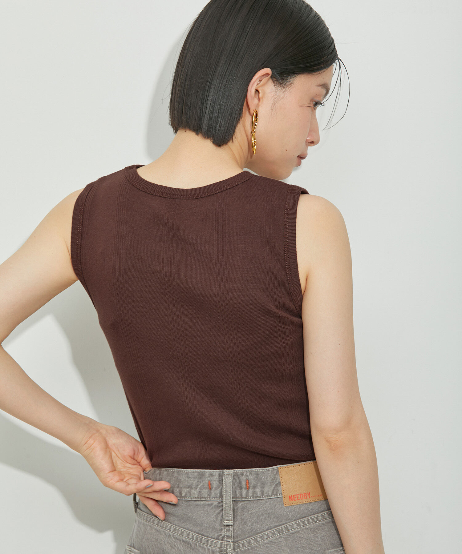 ADAM ET ROPE'「【Miller for ADAM ET ROPE'】別注SLEEVELESS TEE」|タンクトップ|