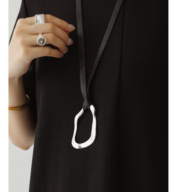 ADAM ET ROPE'「【サステナブル】ベルトコンビアシメワンピース」|ワンピース|