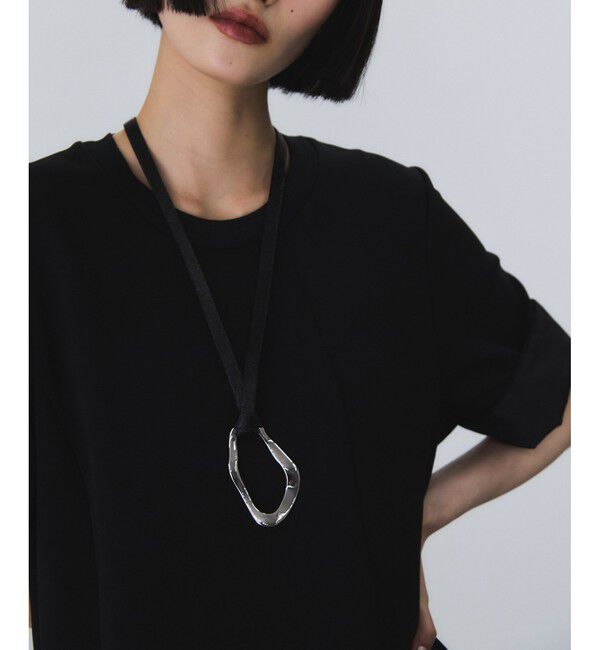 ADAM ET ROPE'「【サステナブル】ベルトコンビアシメワンピース」|ワンピース|