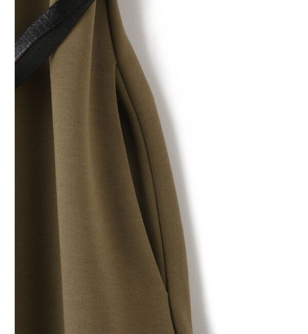 ADAM ET ROPE'「【サステナブル】ベルトコンビアシメワンピース」|ワンピース|