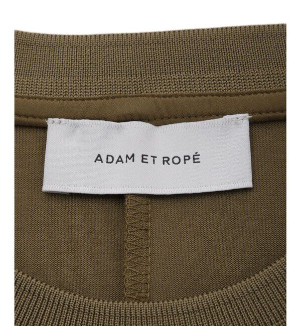 ADAM ET ROPE'「【サステナブル】ベルトコンビアシメワンピース」|ワンピース|
