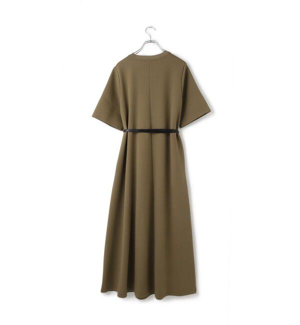 ADAM ET ROPE'「【サステナブル】ベルトコンビアシメワンピース」|ワンピース|