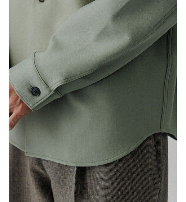 ADAM ET ROPE'「ダブルクロス シャツ ジャケット」|シャツ・ブラウス|