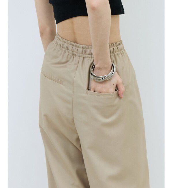 ADAM ET ROPE'「【WEB限定】サイドスリットパンツ」|チノ|