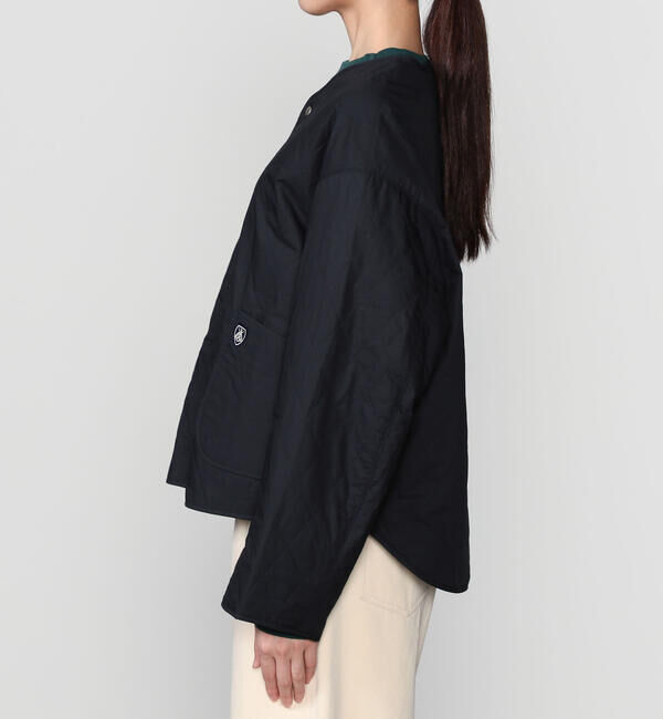 ORCIVAL「ORCIVAL | ノーカラー キルティングジャケット WOMEN」|ダウン|