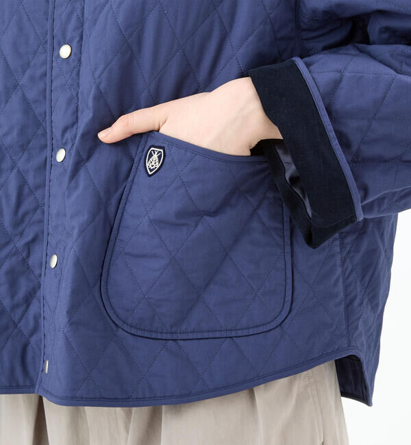 ORCIVAL「ORCIVAL | ノーカラー キルティングジャケット WOMEN」|ダウン|