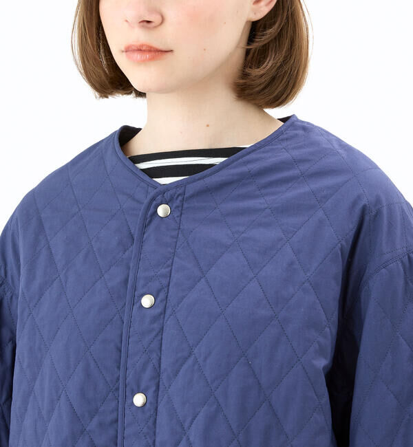 ORCIVAL「ORCIVAL | ノーカラー キルティングジャケット WOMEN」|ダウン|