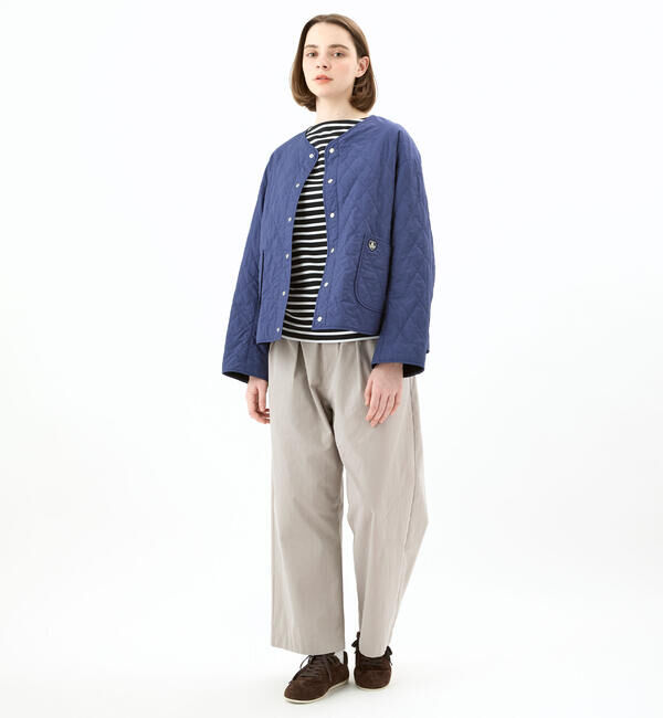 ORCIVAL「ORCIVAL | ノーカラー キルティングジャケット WOMEN」|ダウン|