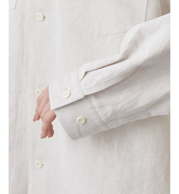 Drawing Numbers「【Drawing Numbers】コットンリネンデニムシャツ」|シャツ・ブラウス|