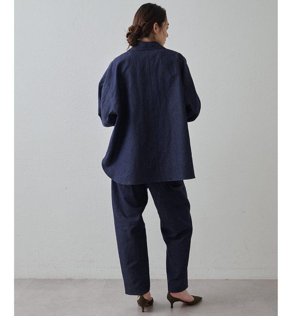 Drawing Numbers「【Drawing Numbers】コットンリネンデニムシャツ」|シャツ・ブラウス|