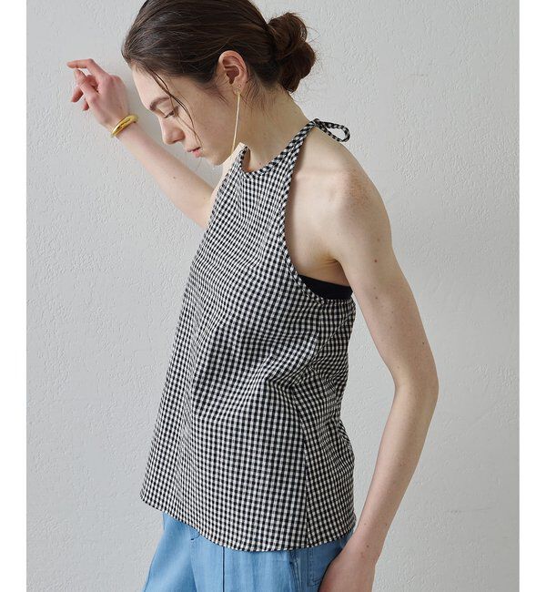 Drawing Numbers「【Drawing Numbers】オーガニックコットンホルターキャミソール」|シャツ・ブラウス|