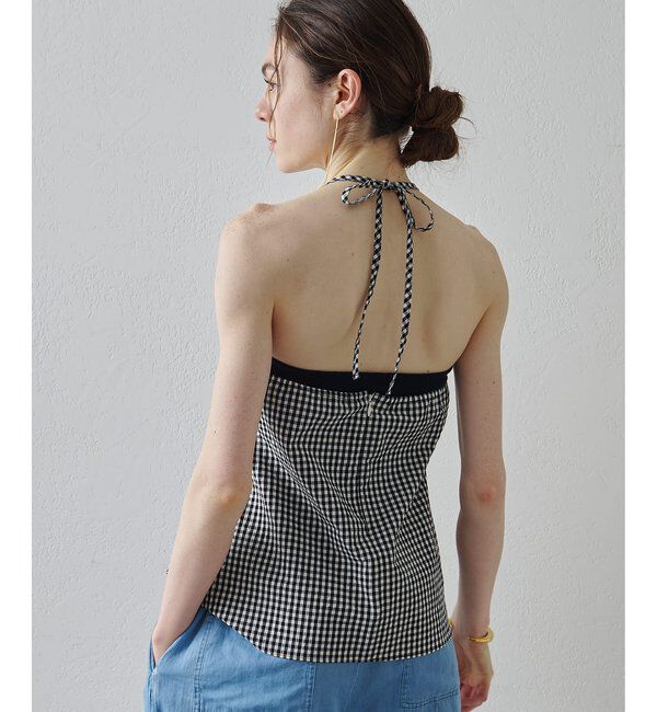 Drawing Numbers「【Drawing Numbers】オーガニックコットンホルターキャミソール」|シャツ・ブラウス|