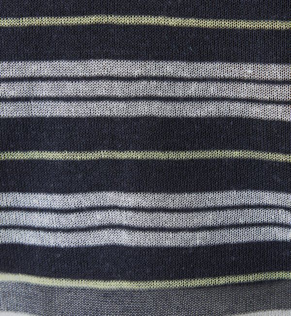  「シアーボーダーポロニット」|ニット・セーター|