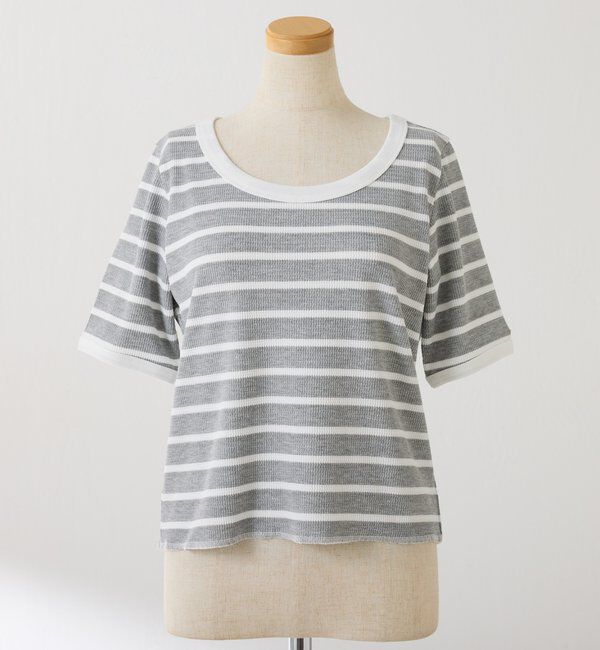  「サーマルボーダーハーフスリーブ」|Tシャツ・カットソー|