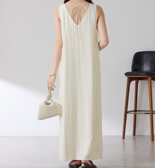  「【前後2通り】フリンジラインワンピース」|ワンピース|