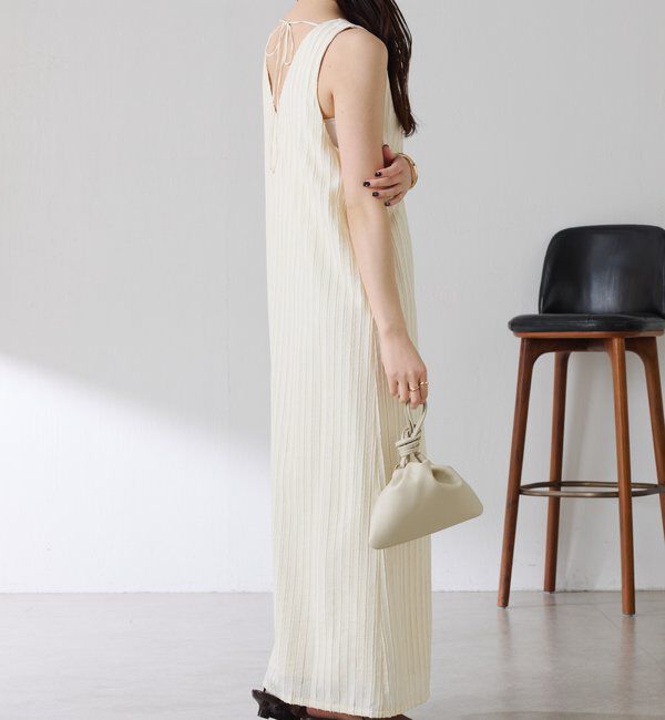  「【前後2通り】フリンジラインワンピース」|ワンピース|