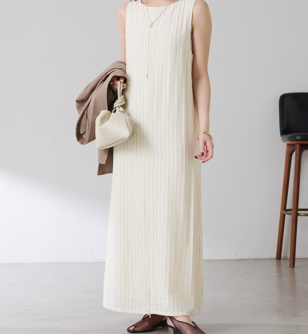  「【前後2通り】フリンジラインワンピース」|ワンピース|